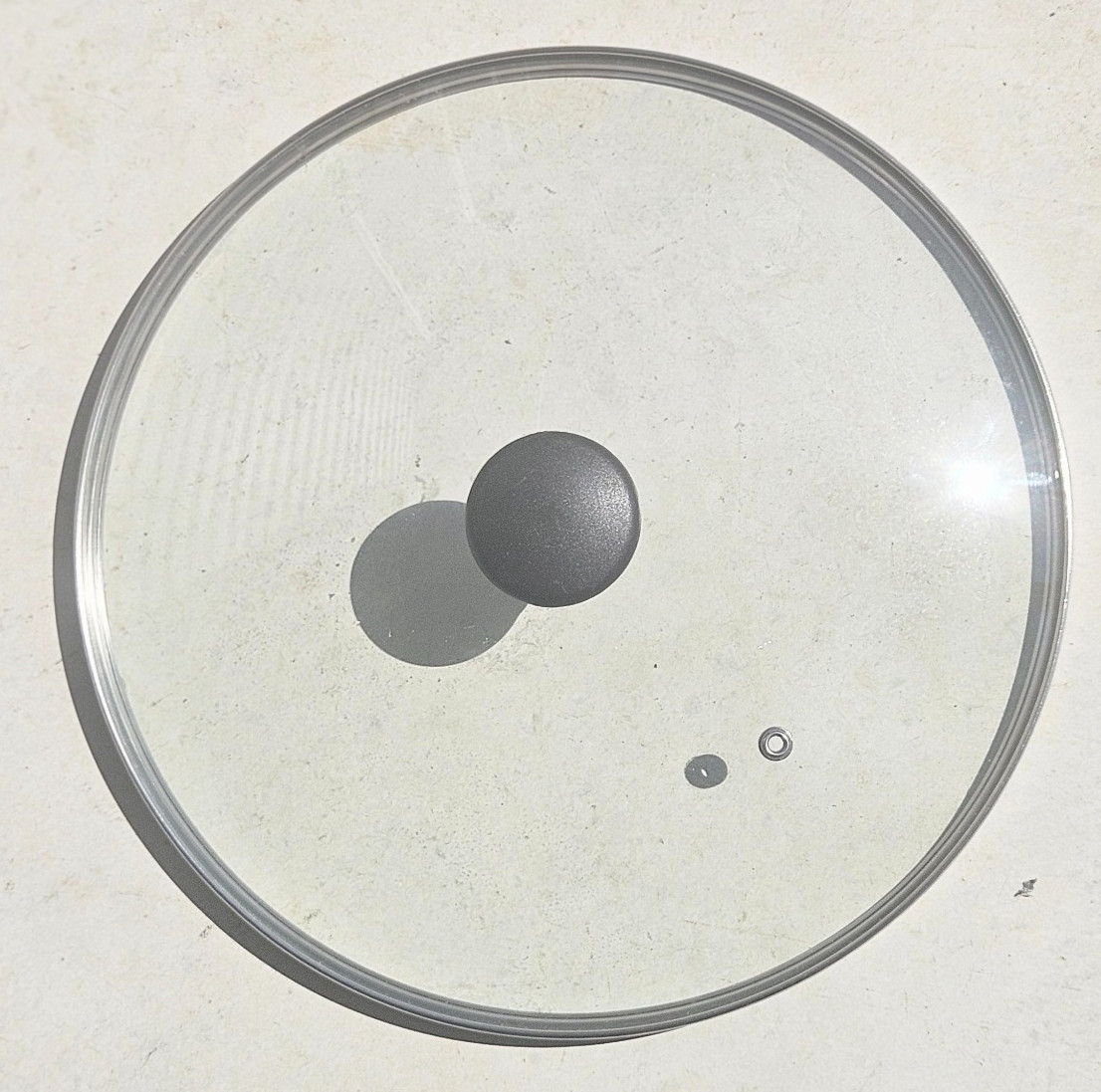 Glass Lid with Vent Stainless Steel Rim for Pots/Pans/Skillets 11.5 Inches