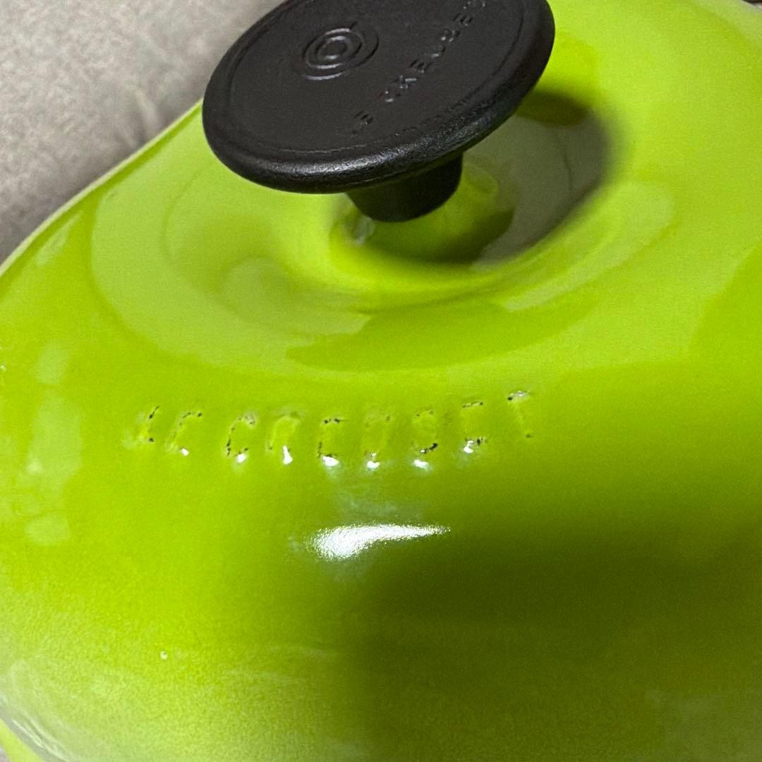 Le Creuset Apple Shape Casserole Cocotte 18cm 7″ 2.25qt Kiwi Green Stoneware