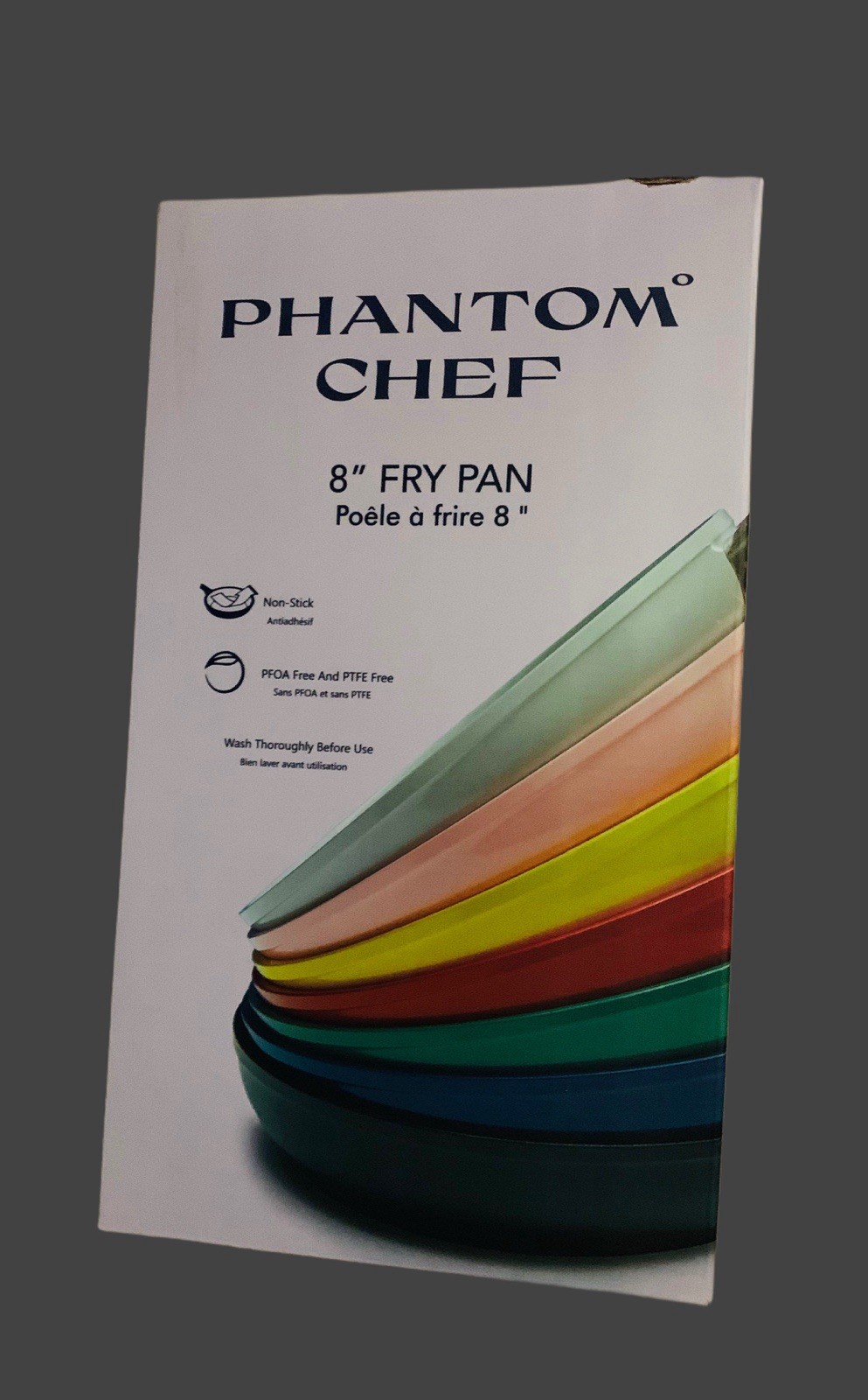 PHANTOM CHEF Dark Blue 8” FRY PAN Non-Stick PFOA & PTFE Free NEW in BOX