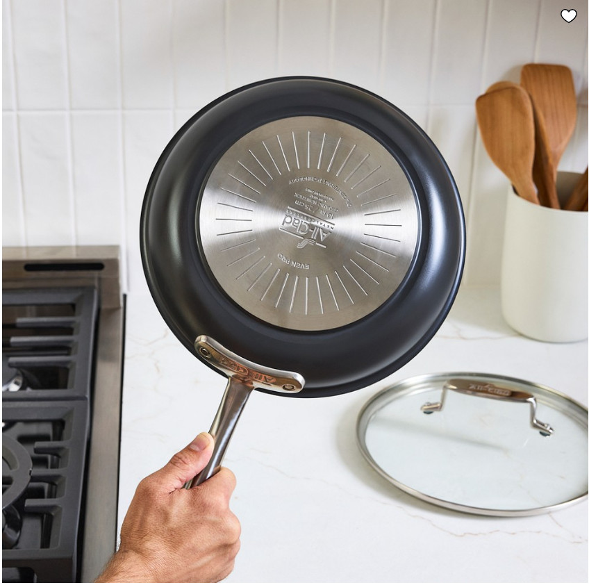 All-Clad NS Pro Ceramic Nonstick Fry Pan with Lid Hard Anodized