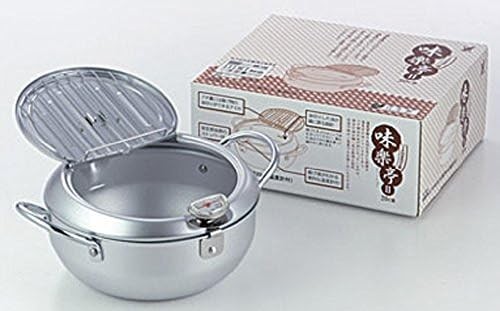 Made by Yoshikawa Japan Tempura pot with lid 20cm with thermometer SJ1024