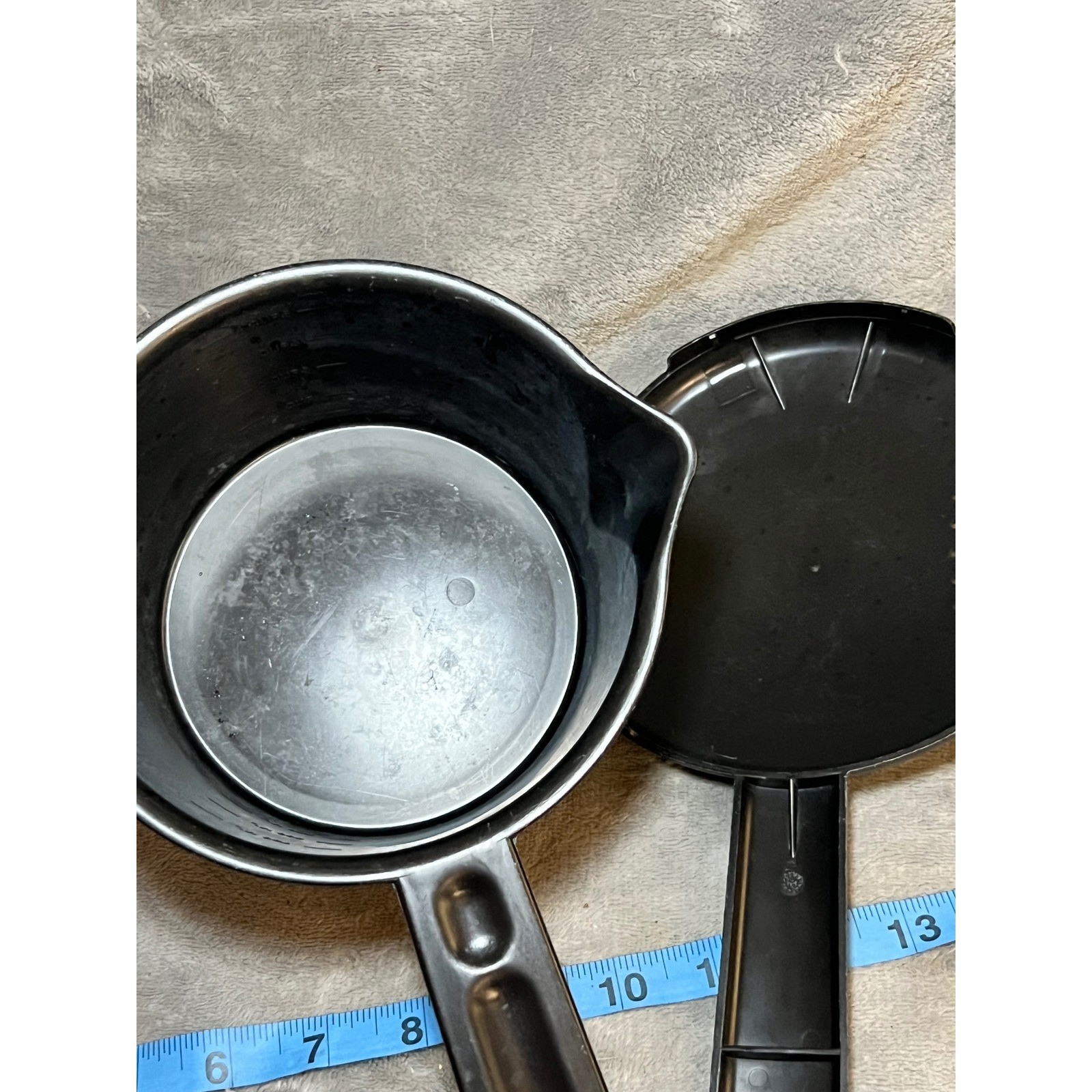 Pampered Chef Micro-Cooker 1-Quart Microwave Steamer Pot Black 1710 USA Made