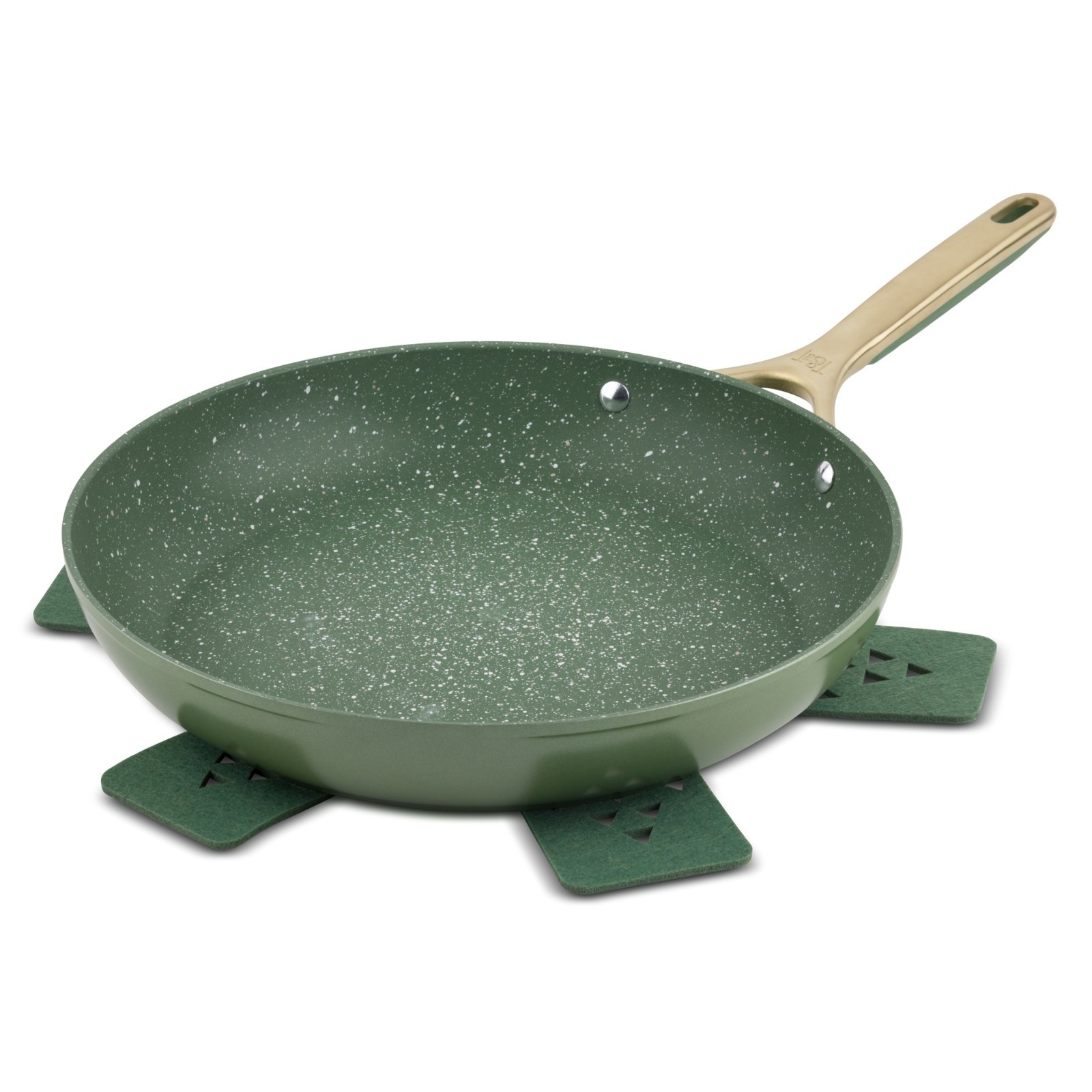 Thyme & Table 12″ Non-Stick Supreme Fry Pan – Olive