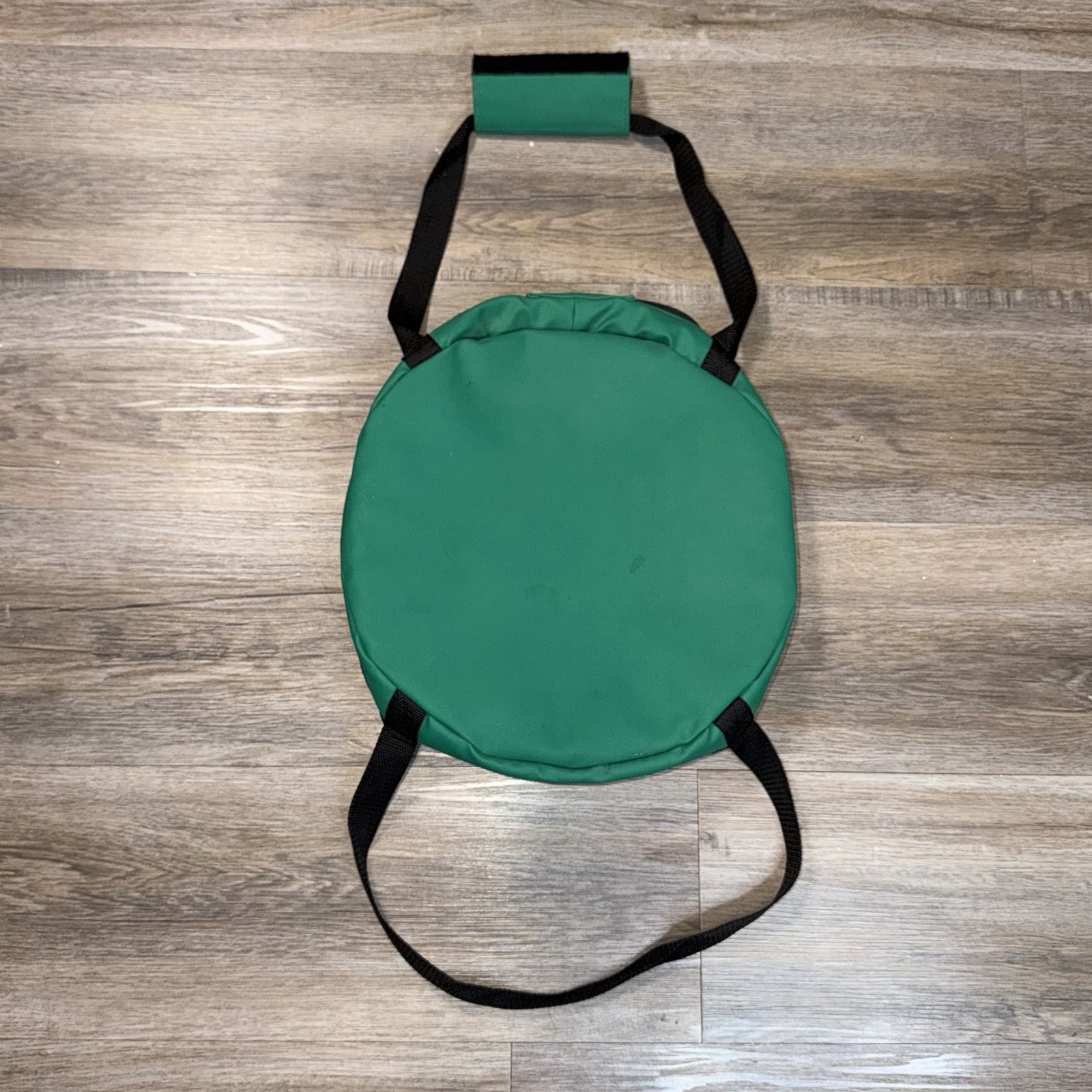 VTG Anchor Hocking Green Insulated Tote Bag Zippered Closure Strap Cold Hot Food