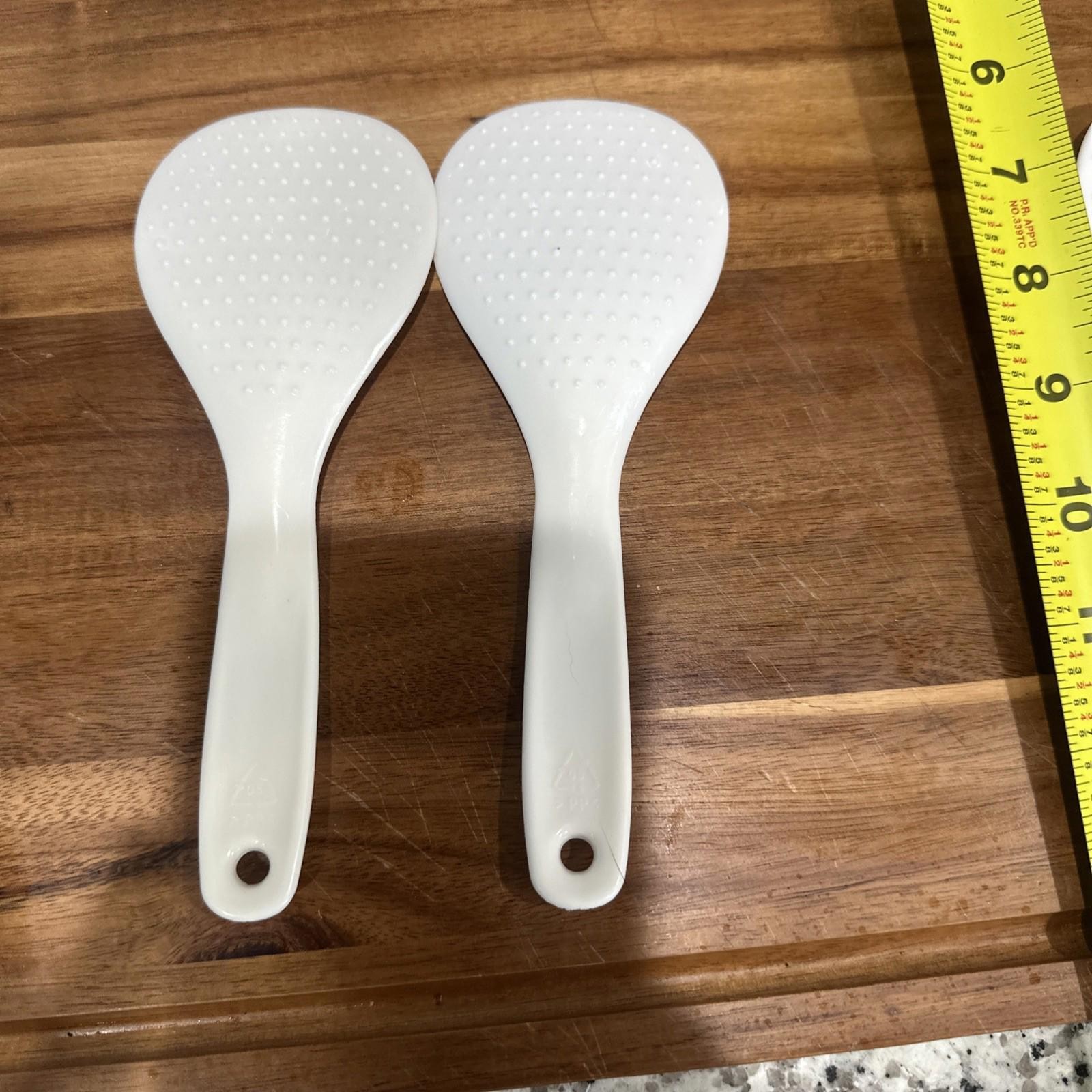 3 Pieces Non-Stick Rice Paddle Plastic Rice Spoon, Spatula Ladle, Kitchen Tool
