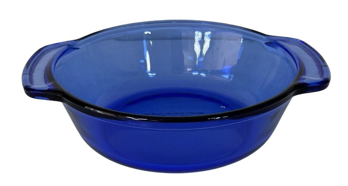 Anchor Hocking Ovenware Cobalt Blue 1.5 Qt Casserole Dish Baking Dish 8.25″ USA
