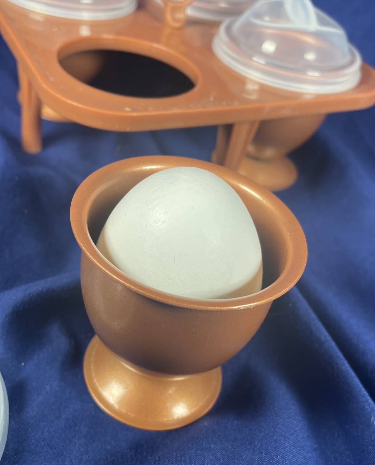 Copper Chef Copper Eggs XL Egg Makers w/Egg Caddy Egg Cups