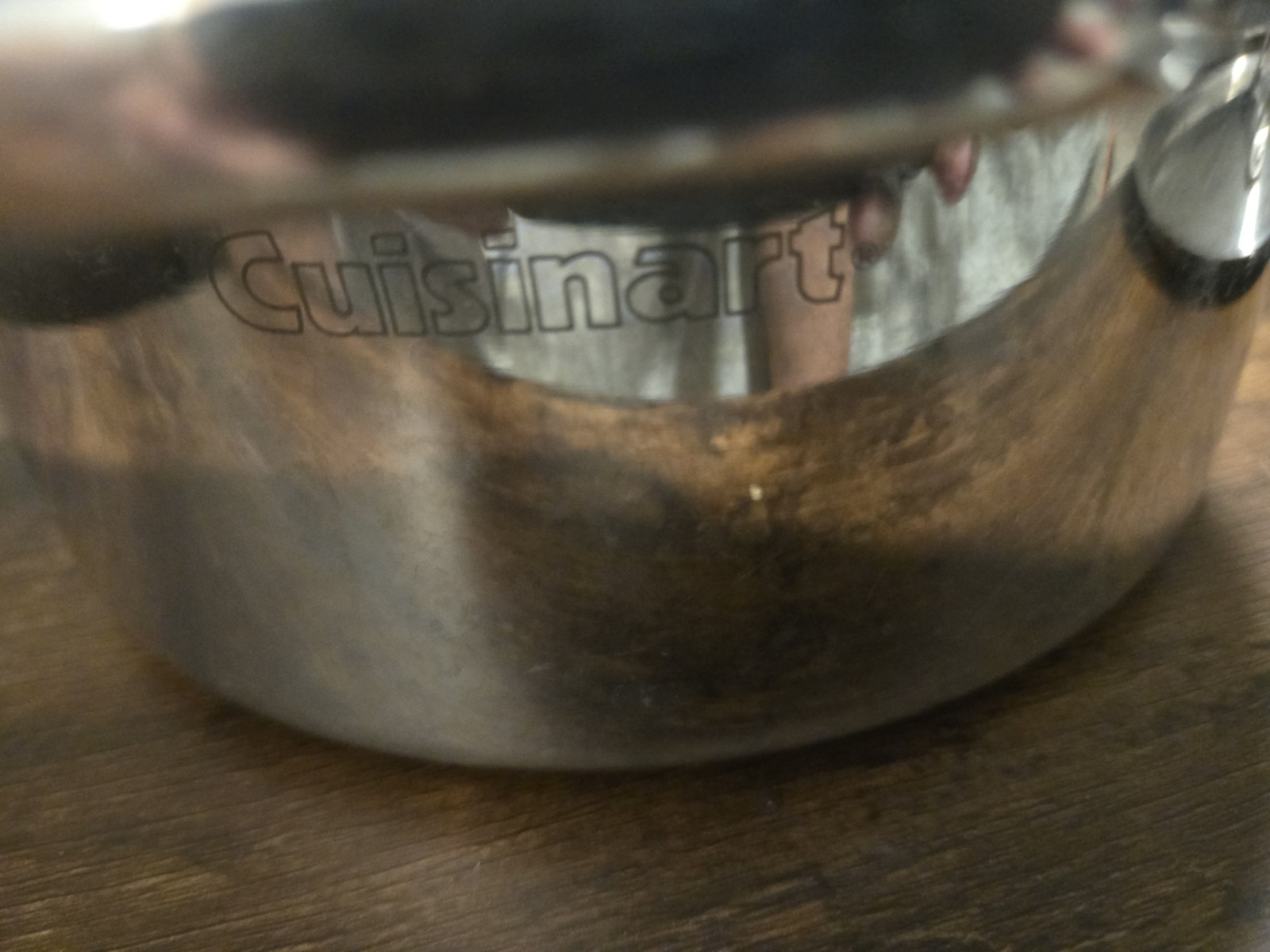 Cuisinart #944 Double Handle 3QT Soup Pot With Lid Stainless Steel