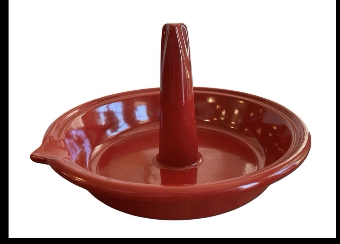 Emile Henry “Flame” Red Ceramic Chicken Roaster Made in France