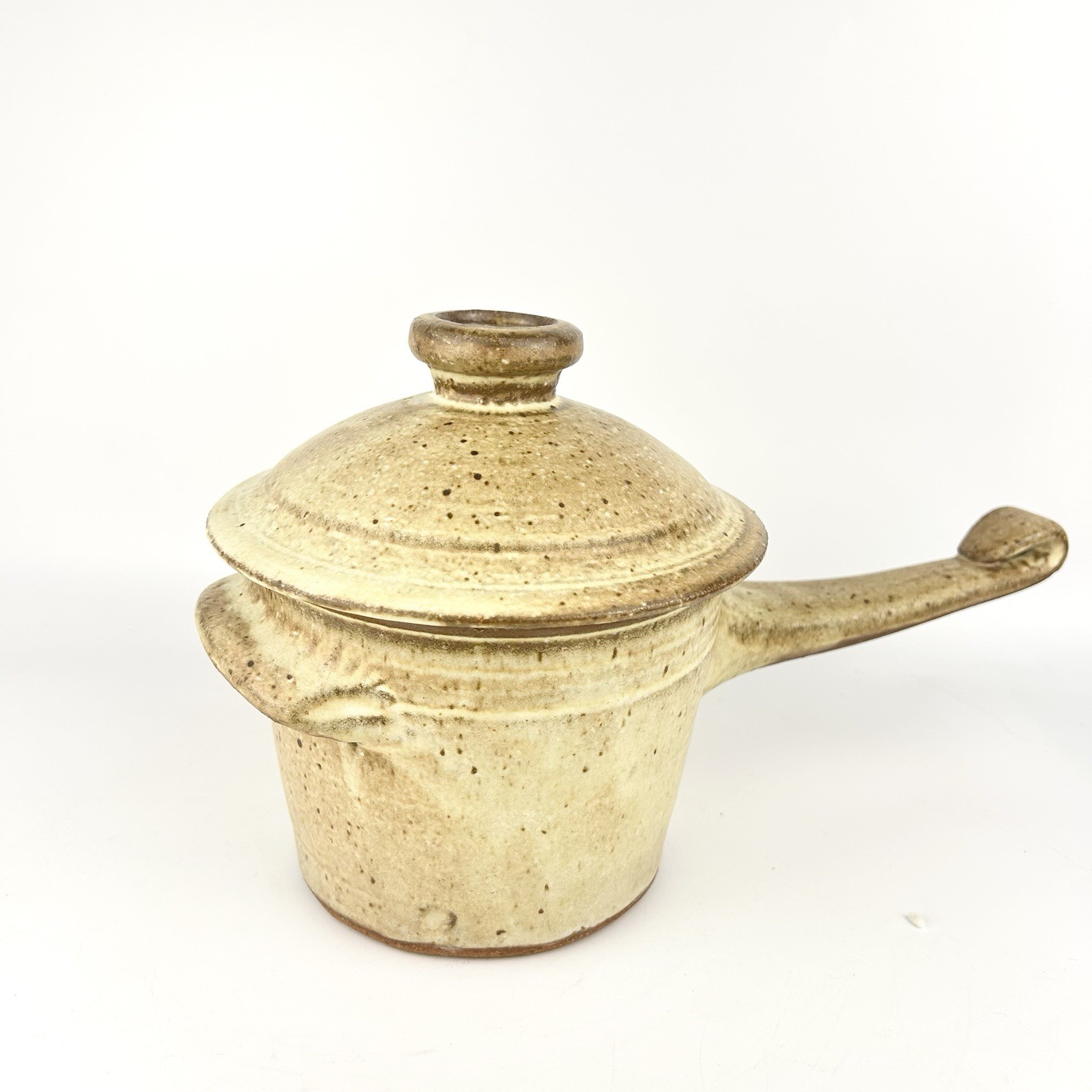The Pottery Works Terry Silverman Flameware Lidded Saucepan Collectors Quality