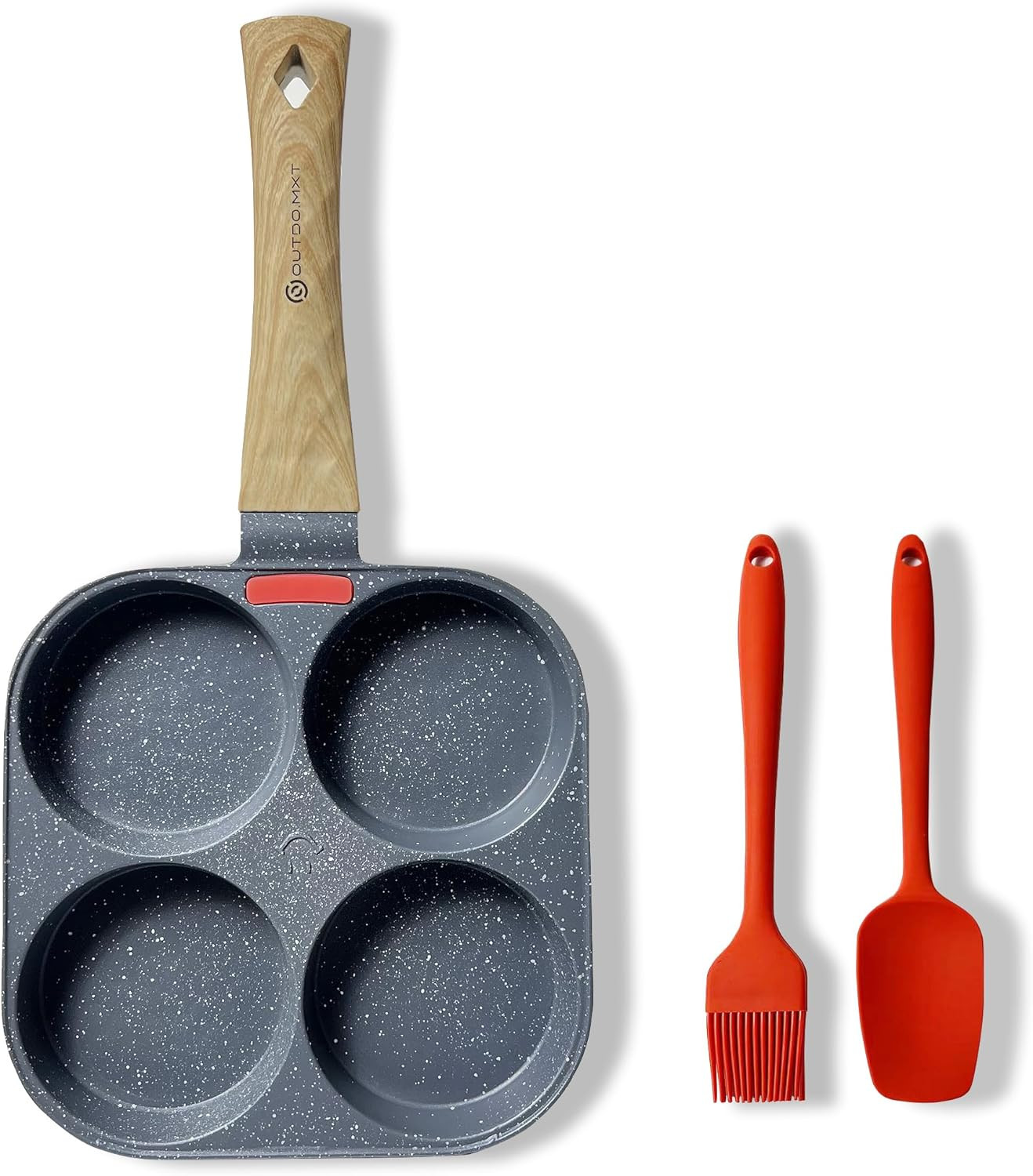 Egg Pan Omelette Pan 4 Cup Nonstick Breakfast Pancake Maker Fried Egg Cooker Egg