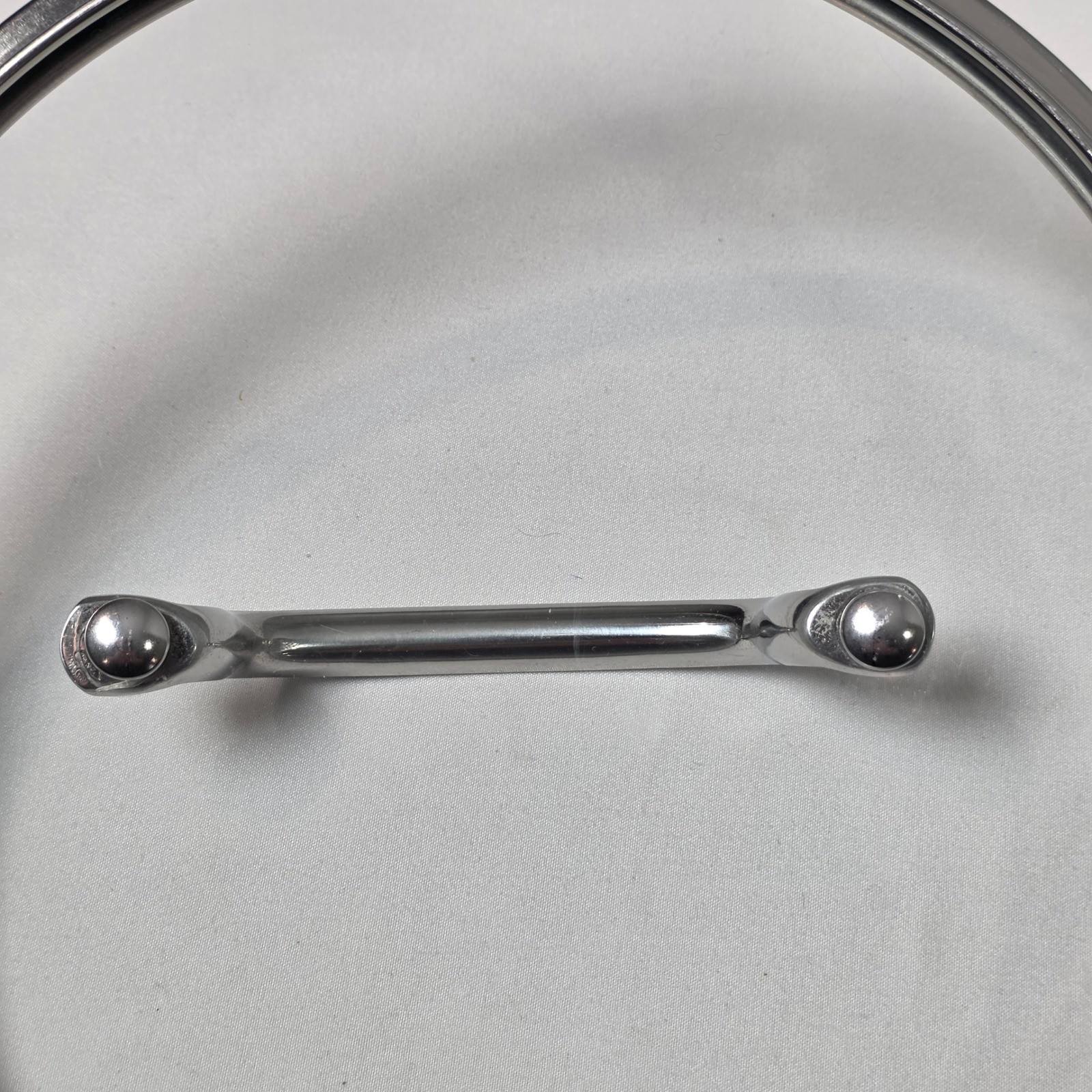 Cuisinart Cookware Lid 9in Clear Tempered Glass Stainless Steel Rim