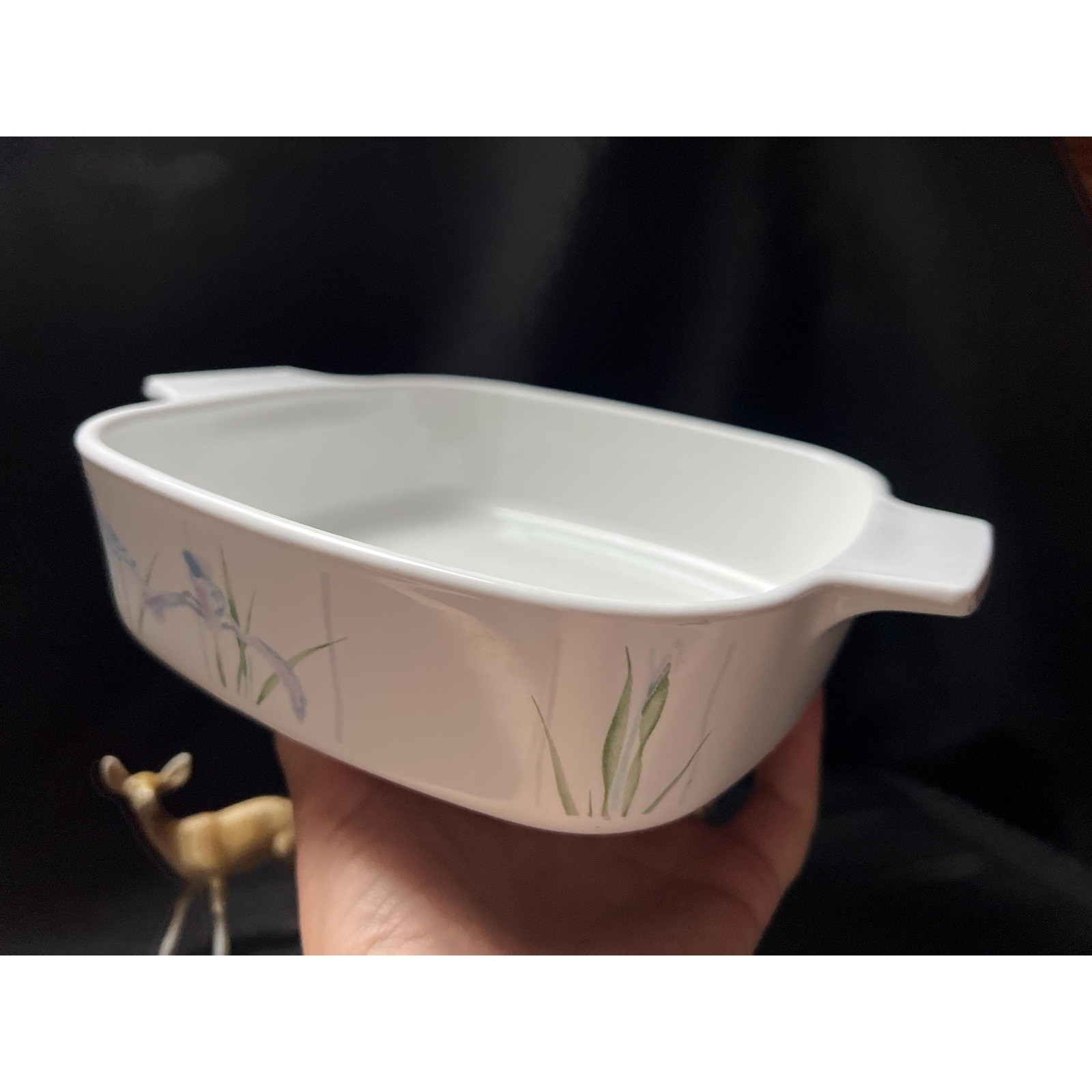 Corning Iris A-1-B with A 1 PC Plastic Lid 1 Liter Baking Dish