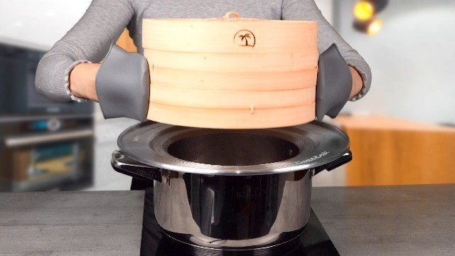 Stainless Steel Steamer Ring Adapter 8 to 13 Inch Fits Bamboo Basket Dumplings