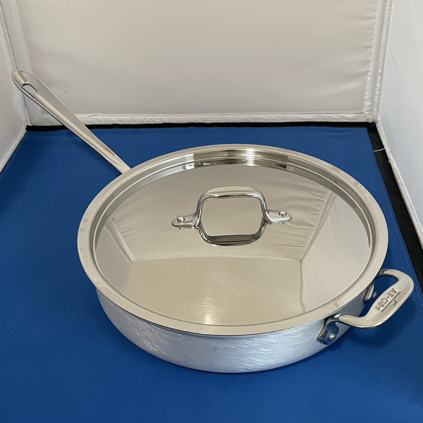 All Clad Master Chef MC2 3qt Skillet Saute Frying Pan With Lid 11″