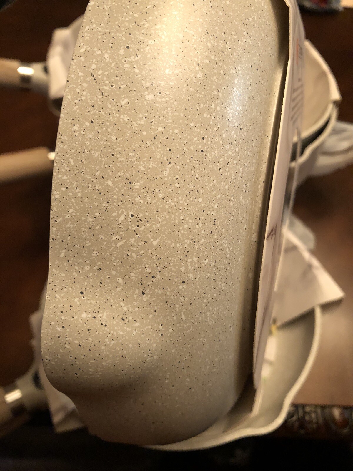 NEW! Masterclass 9.5″ Skillet Pan Tan Beige Speckled Premium Cookware
