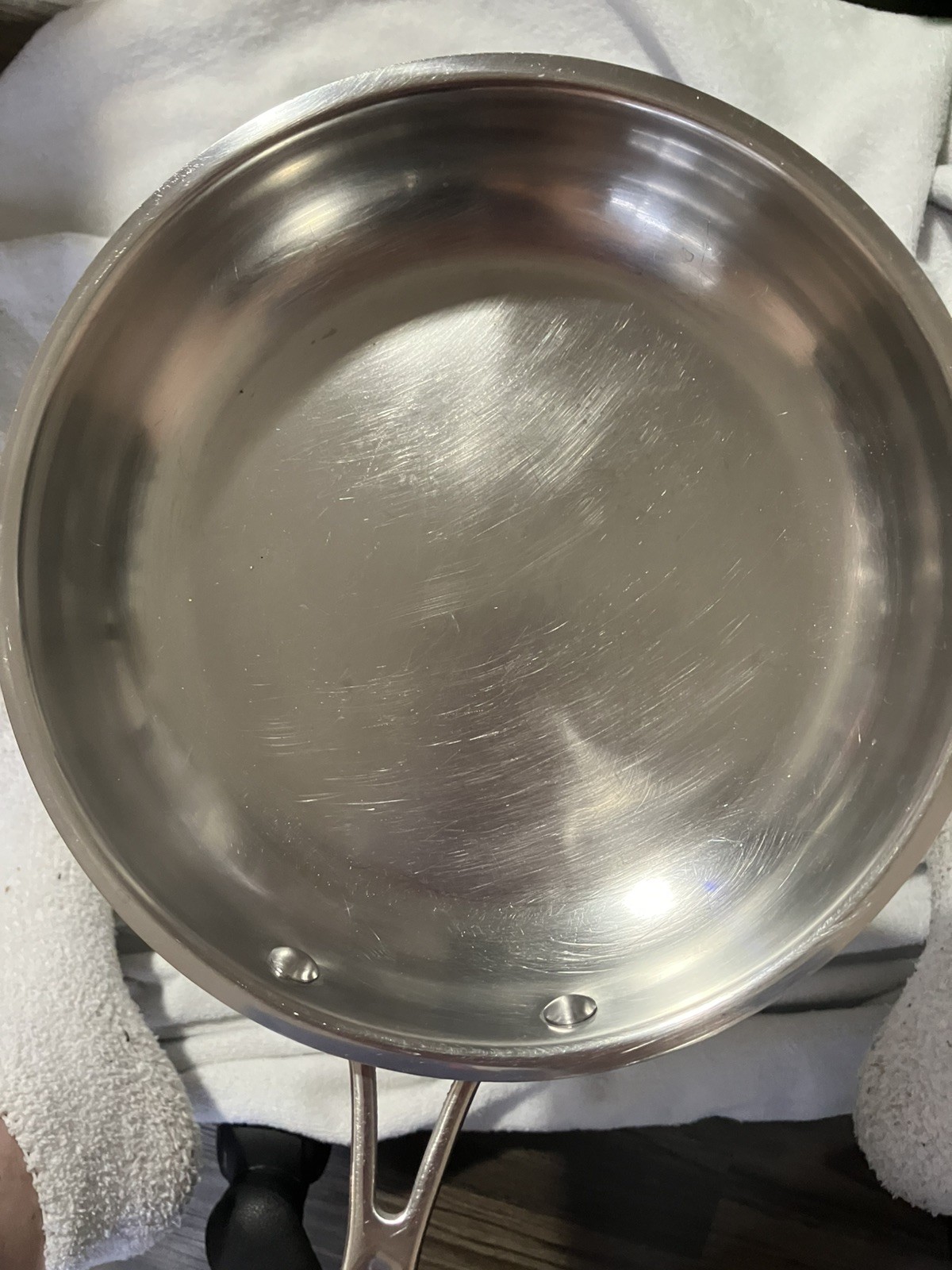 Cuisinart Model #722-20 8 in/20cm Stainless Steel Frying Pan Skillet Used