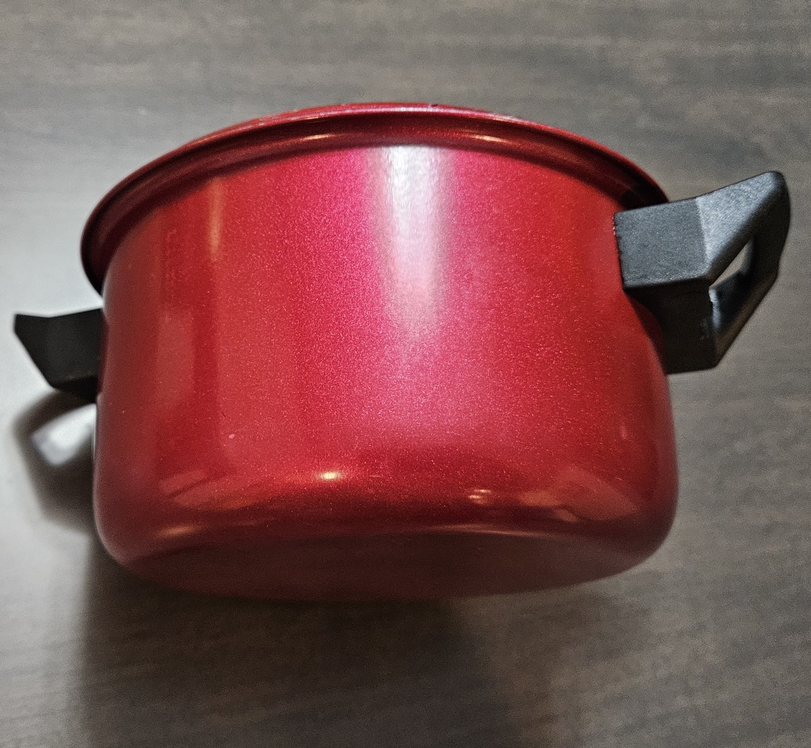 Steel Red Pasta Pot Strainer Lid Nonstick 7” Locking Lid