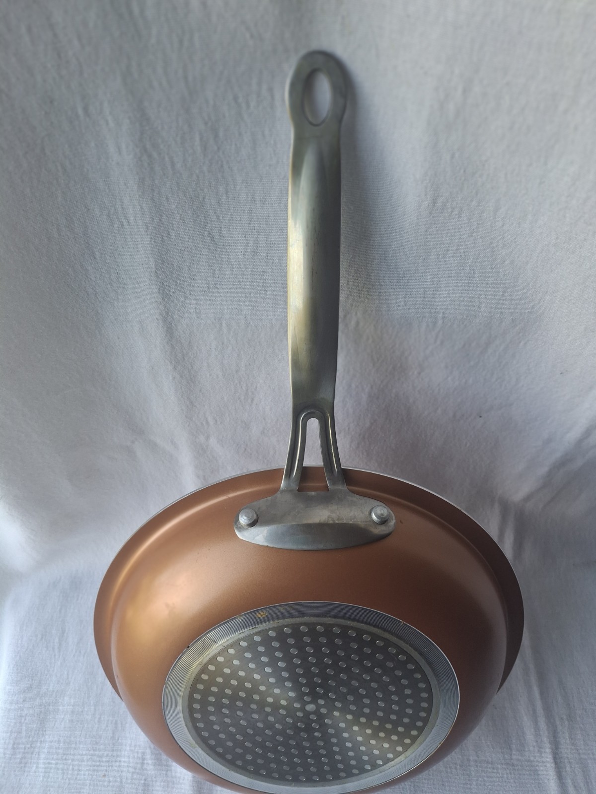 Copper Fry Pan Non Stick 10 In Long Handle