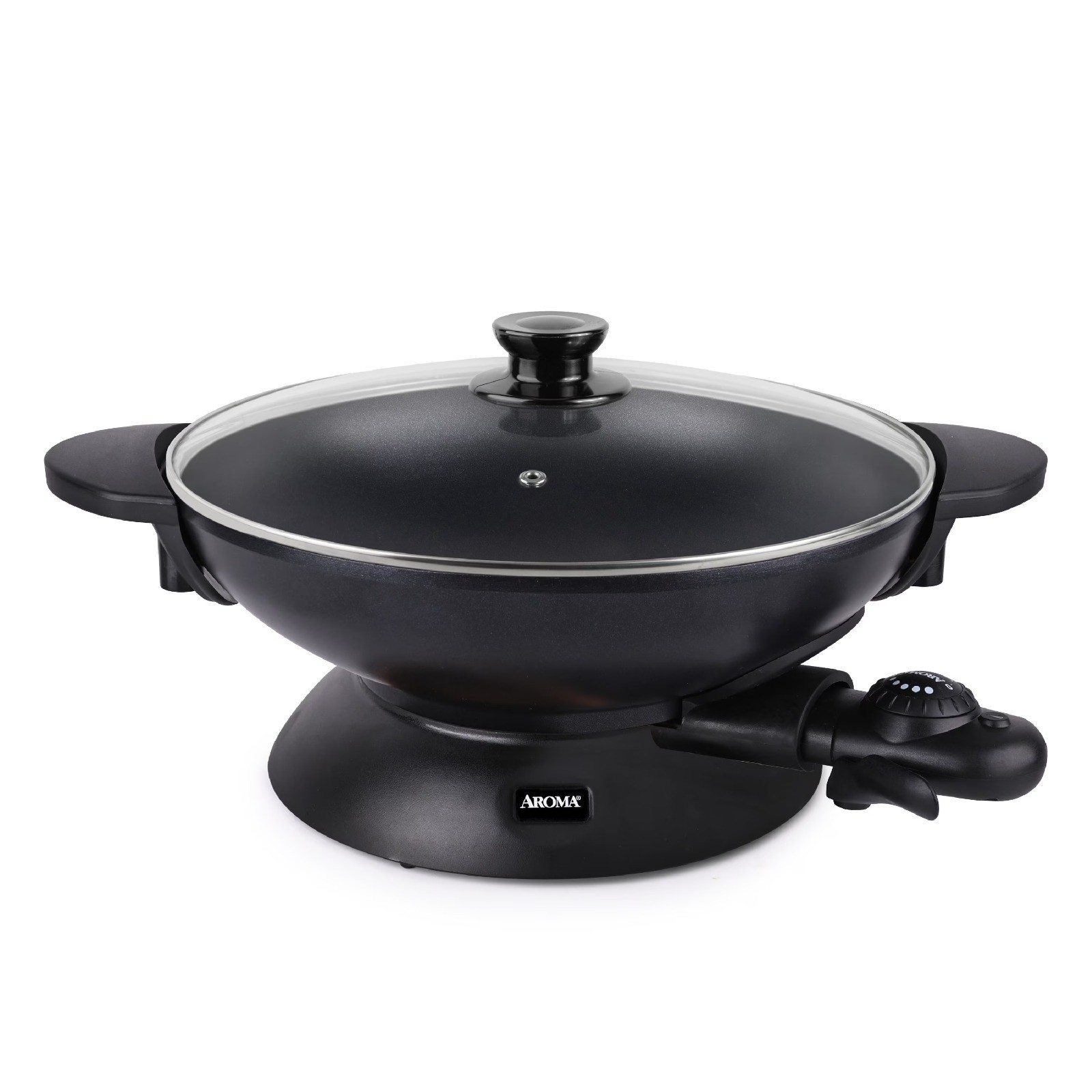 Aroma Professional 5Qt. Electric Wok, Black, New (AEW-307)