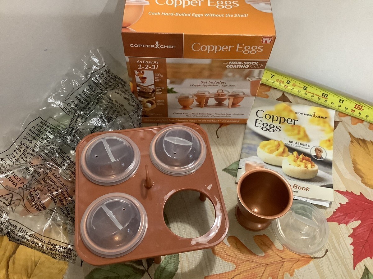 Copper Chef Copper Eggs XL (As Seen On TV) New W/ Recipe Book (Pack of 4 Units)
