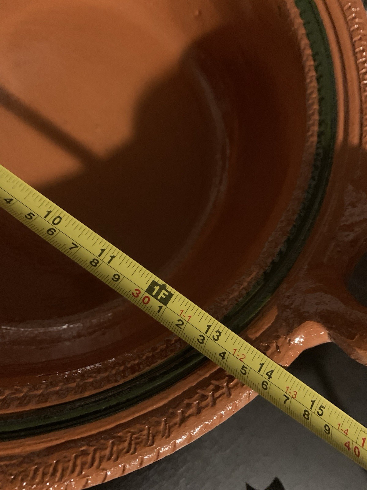 Traditional Mexican clay cazuela casserole dish feat hand-painted designs.