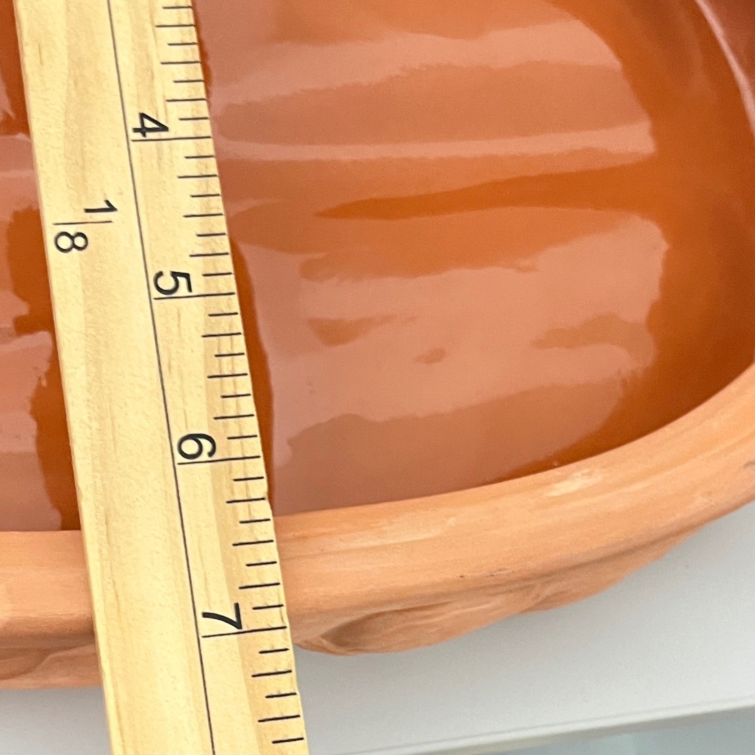 Boston Warehouse Terracotta Onion Baker Orange Vintage 1994 Embossed
