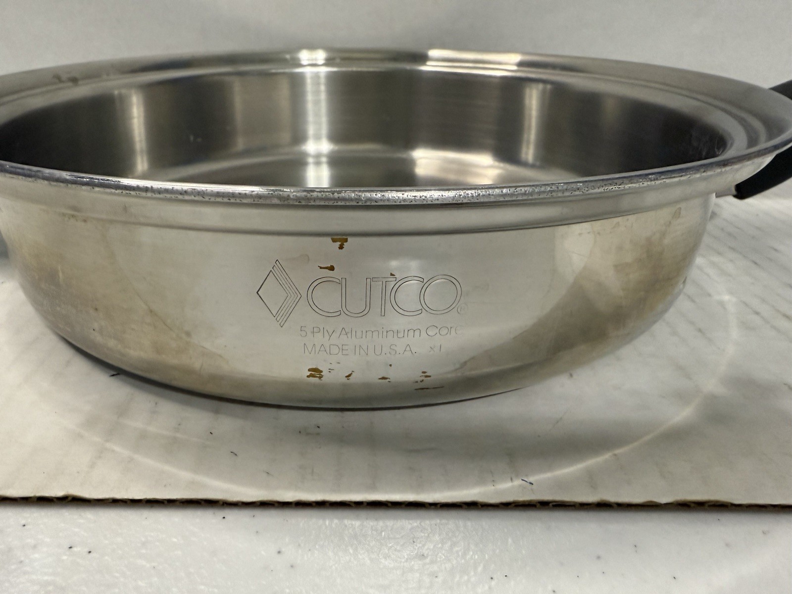 CUTCO 5 Ply Aluminum Core 11.5” Fry Pan With Lid Made In USA