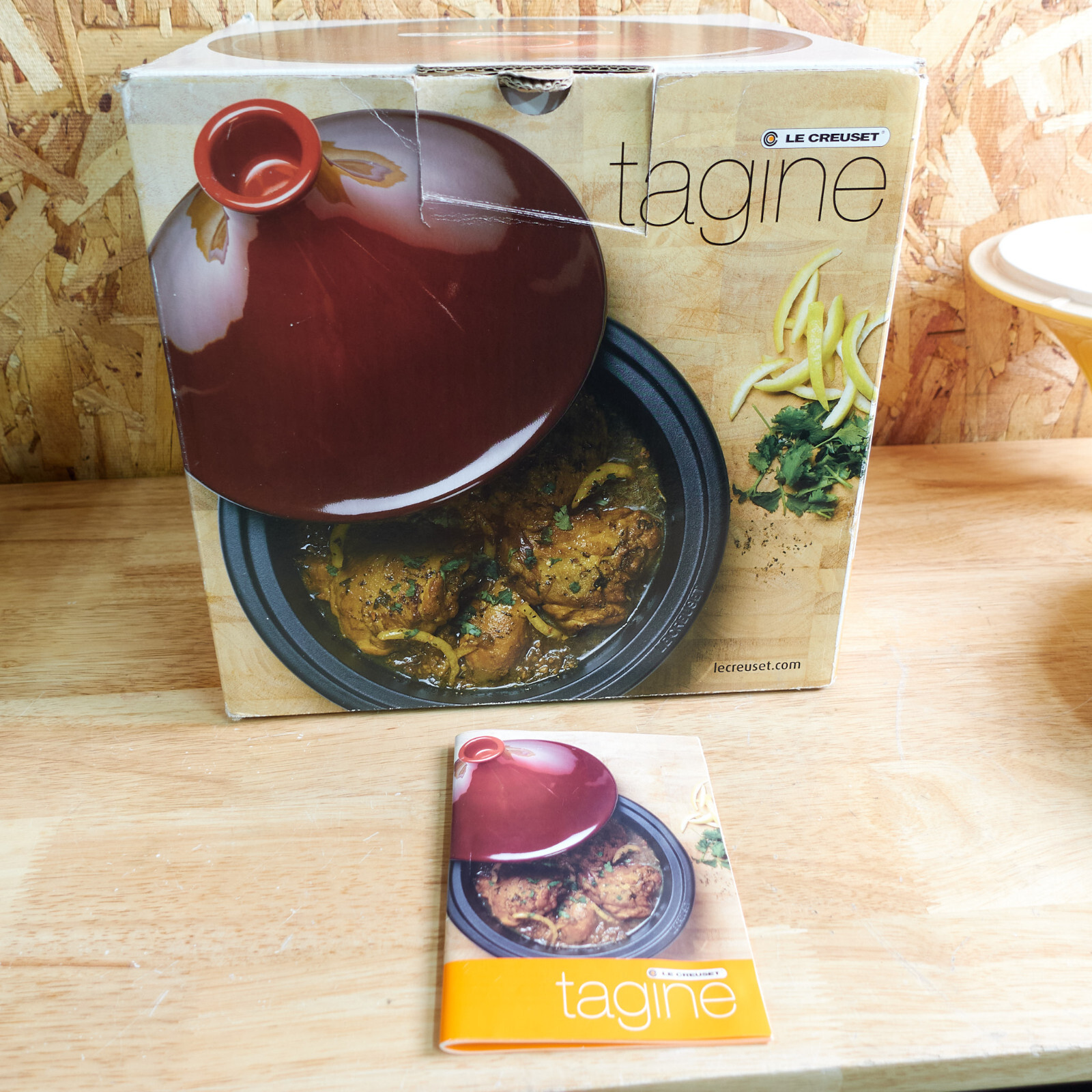 Le Creuset Enameled Cast Iron Pot Moroccan Tagine Cookware 27cm 2.5 qt. France