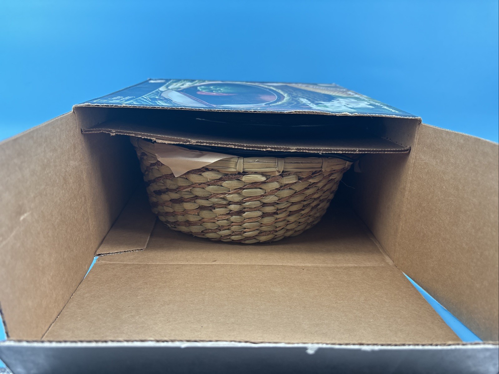 Vtg Anchor Hocking Basket Buffet Harvest Amber 1.5qt Casserole New in Box M400