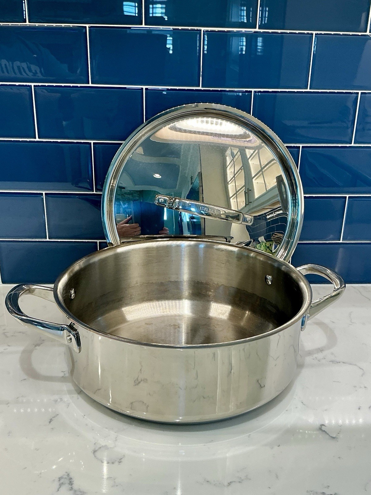 Wolf Gourmet Professional Stainless Steel 6 Quart Dutch Oven with Lid