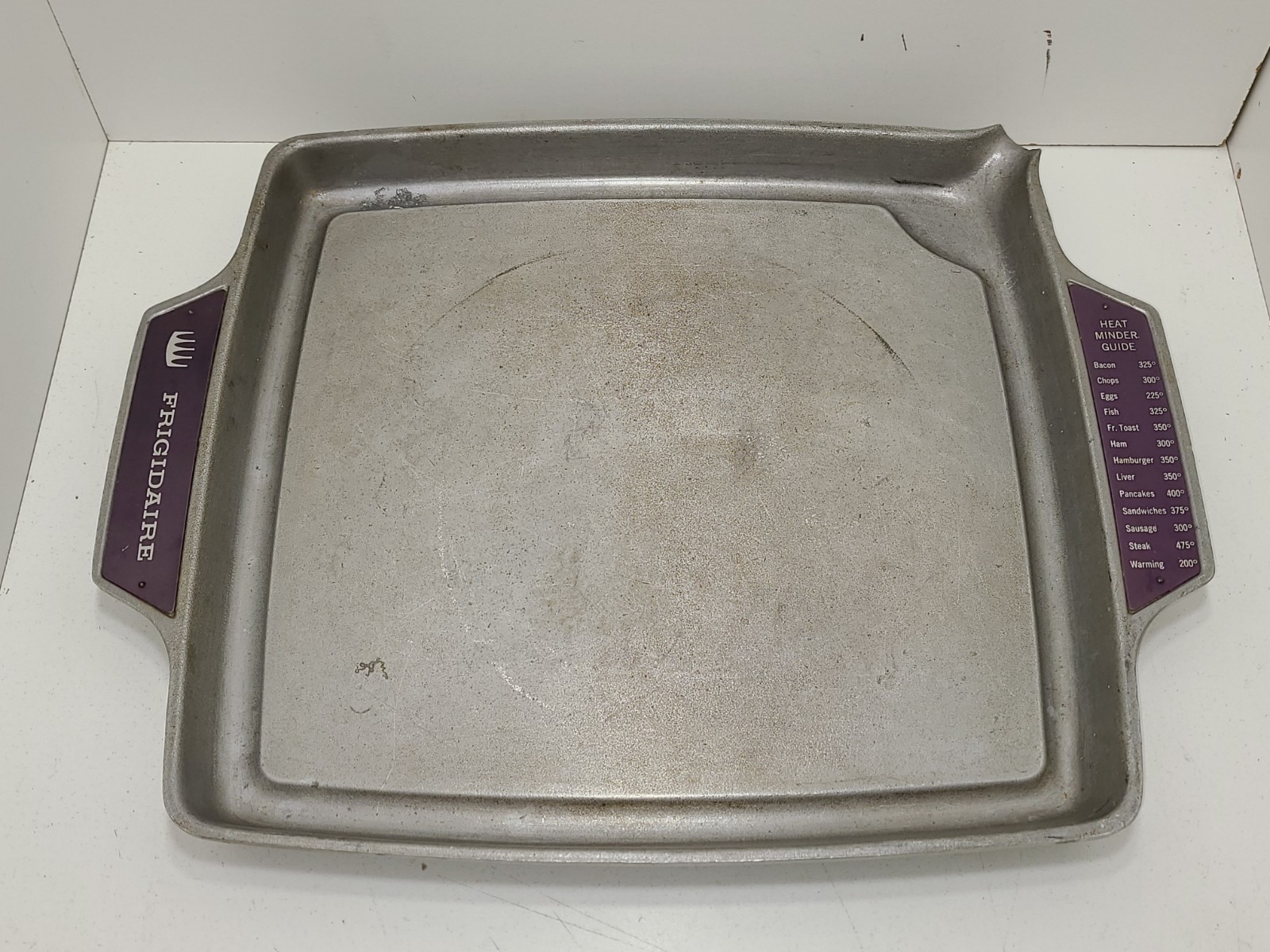 Vintage Frigidaire Cast Aluminum Square Griddle or Fry Pan No. 6563250