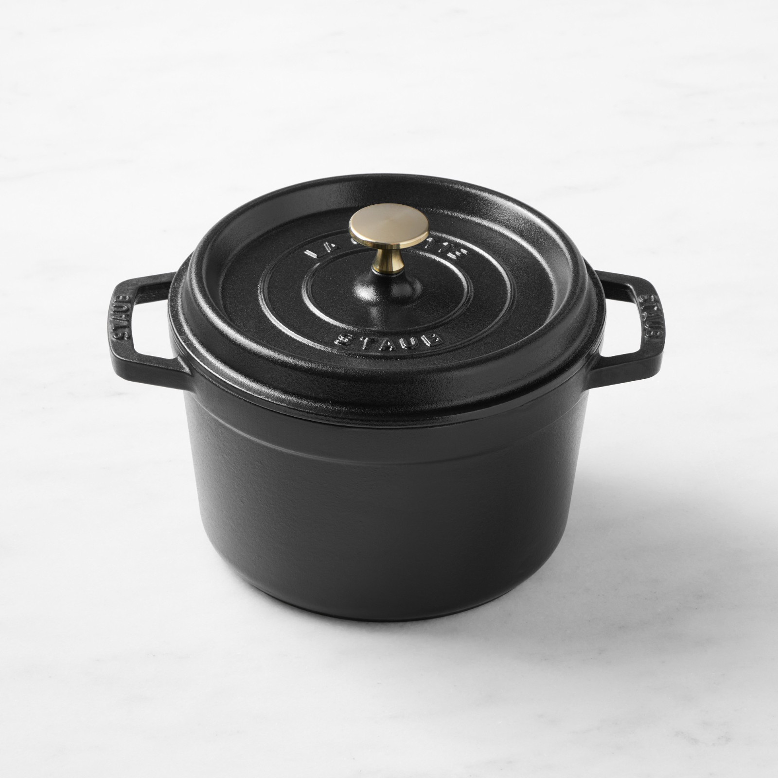 Staub Enameled Cast Iron 3 Qt Deep Oven Matte Black – NO IMPORT FEE