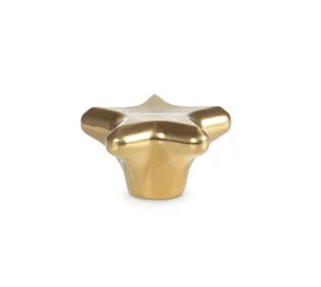 Le Creuset 2.2” 57mm STAR ⭐️ Gold Stainless Steel Signature Cookware Knob Only