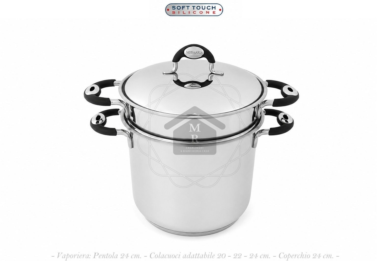 19 Piece 18/10 Stainless Steel Bio Line Induction Bottom MSBavaria Cookware Battery