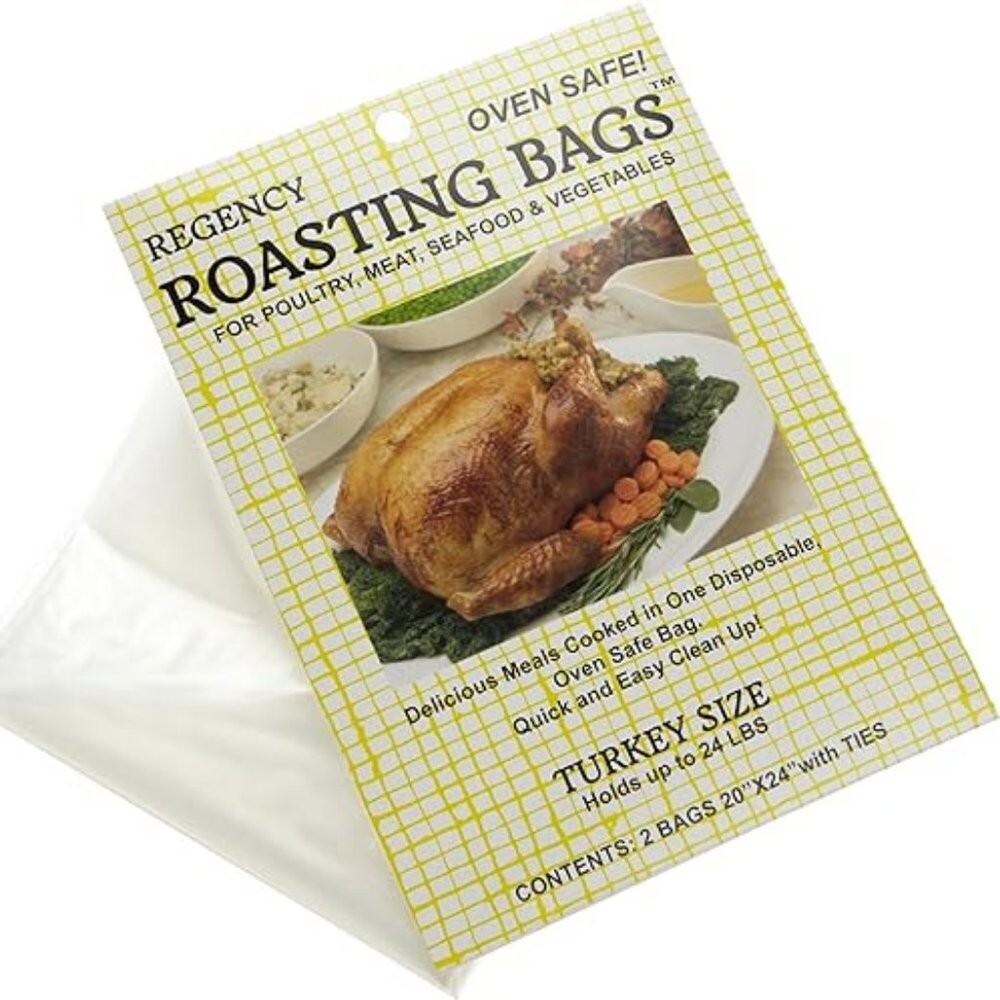 4 oven ROASTING BAGS for turkey meat fish vegetables boil microwave safe cooking