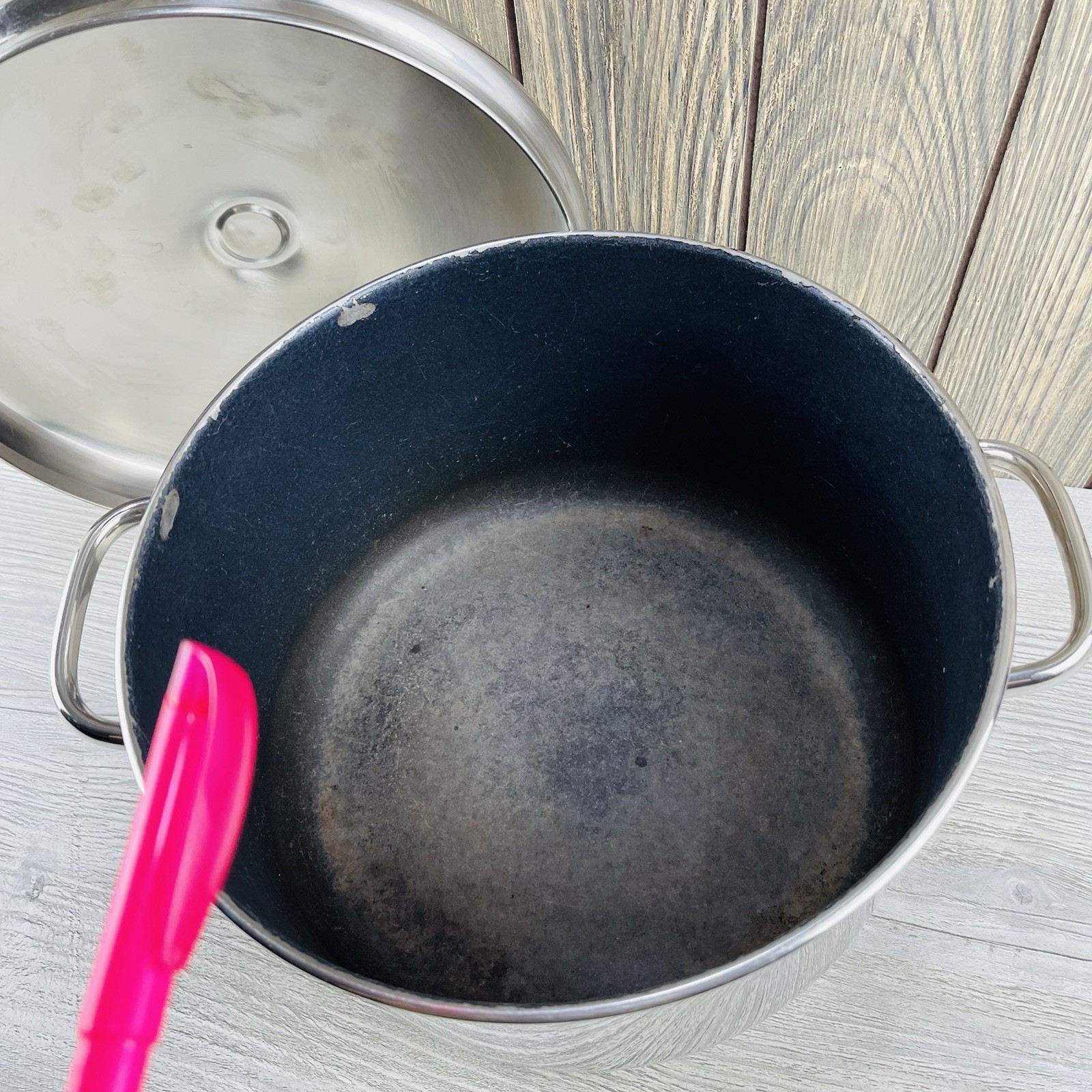 Farberware Millennium Stainless NEVER STICK 8QT Stock Pot Lid 2 Handles USA