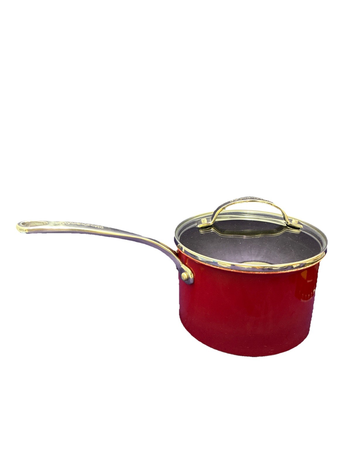 Kitchen Aid Nonstick Steel Red 3 Qt Sauce Pot With Glass Lid And Steamer Insert