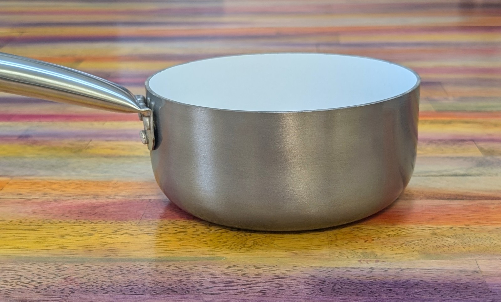 ⭐Oster Pot Pan Non Stick 2 Piece Aluminum Cookware Set in Gray Metal Handles