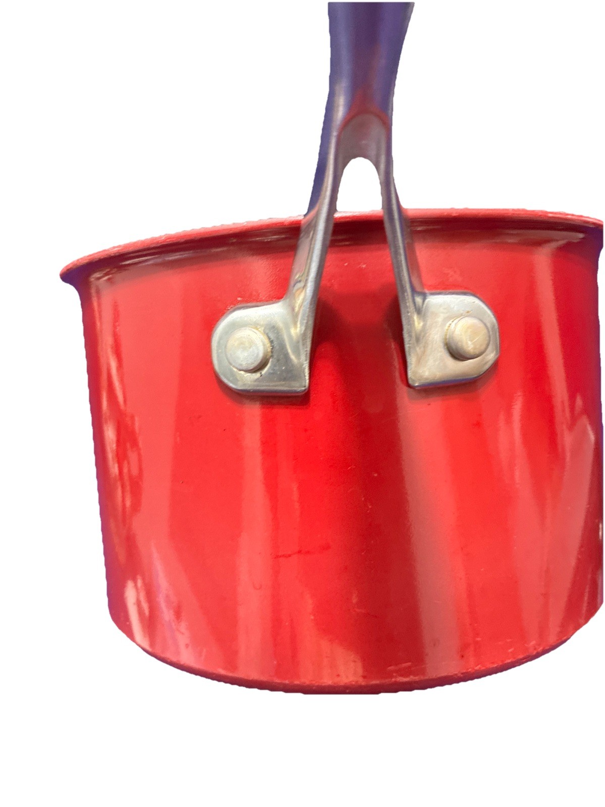 Kitchen Aid Nonstick Steel Red 3 Qt Sauce Pot With Glass Lid And Steamer Insert