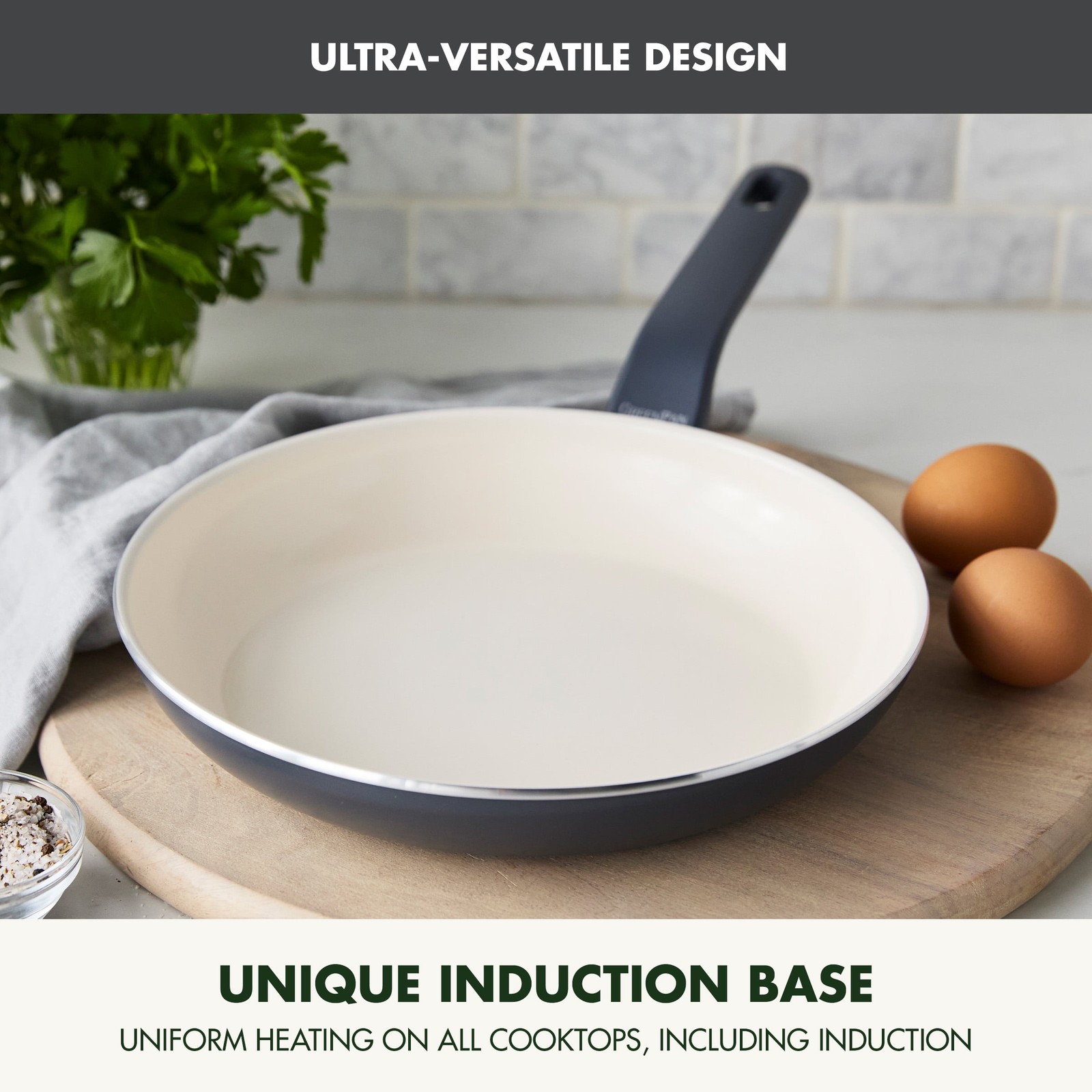 GreenPan Essence 12″ Ceramic Nonstick Frypan – Oven Safe, Dishwasher Safe
