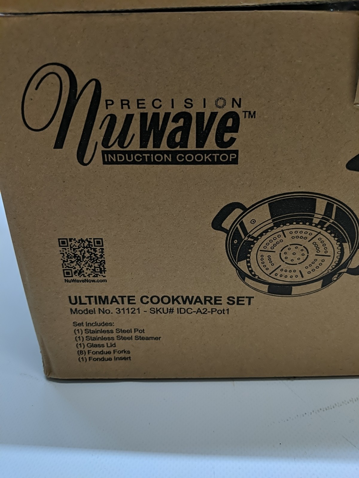 NEW 12pc Precision Nuwave Ultimate Induction Cookware Set 31121 Steamer Fondue
