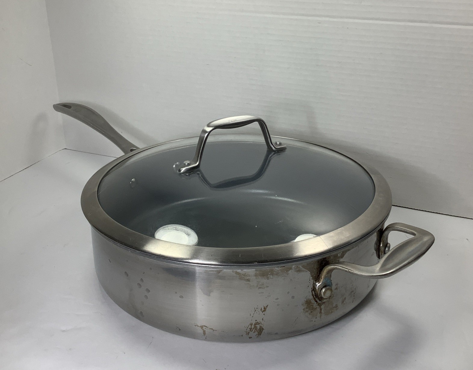 JA Henckels Non Stick 11.5 in Skillet Chicken Fryer Helper Handle Lid Saute