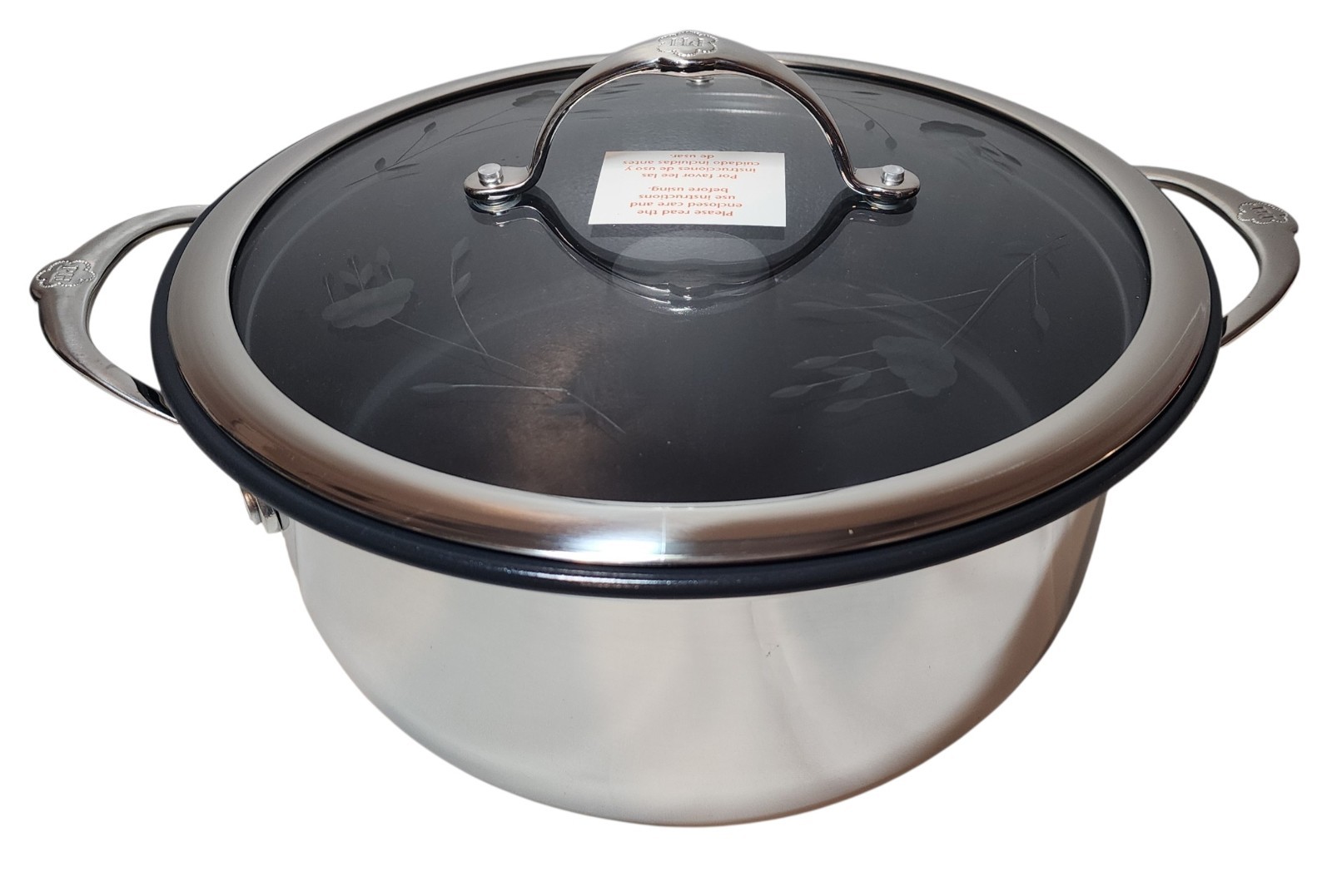 Princess House Heritage Signature Flan Pan 10167 Stainless 4.75 QT Stockpot NIB