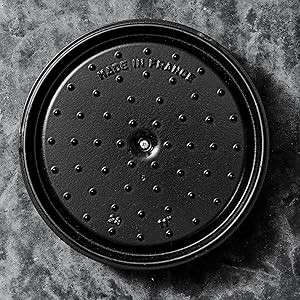 Cast Iron Dutch Oven 1.25-qt Round Cocotte, Made in France, Serves 1, Matte