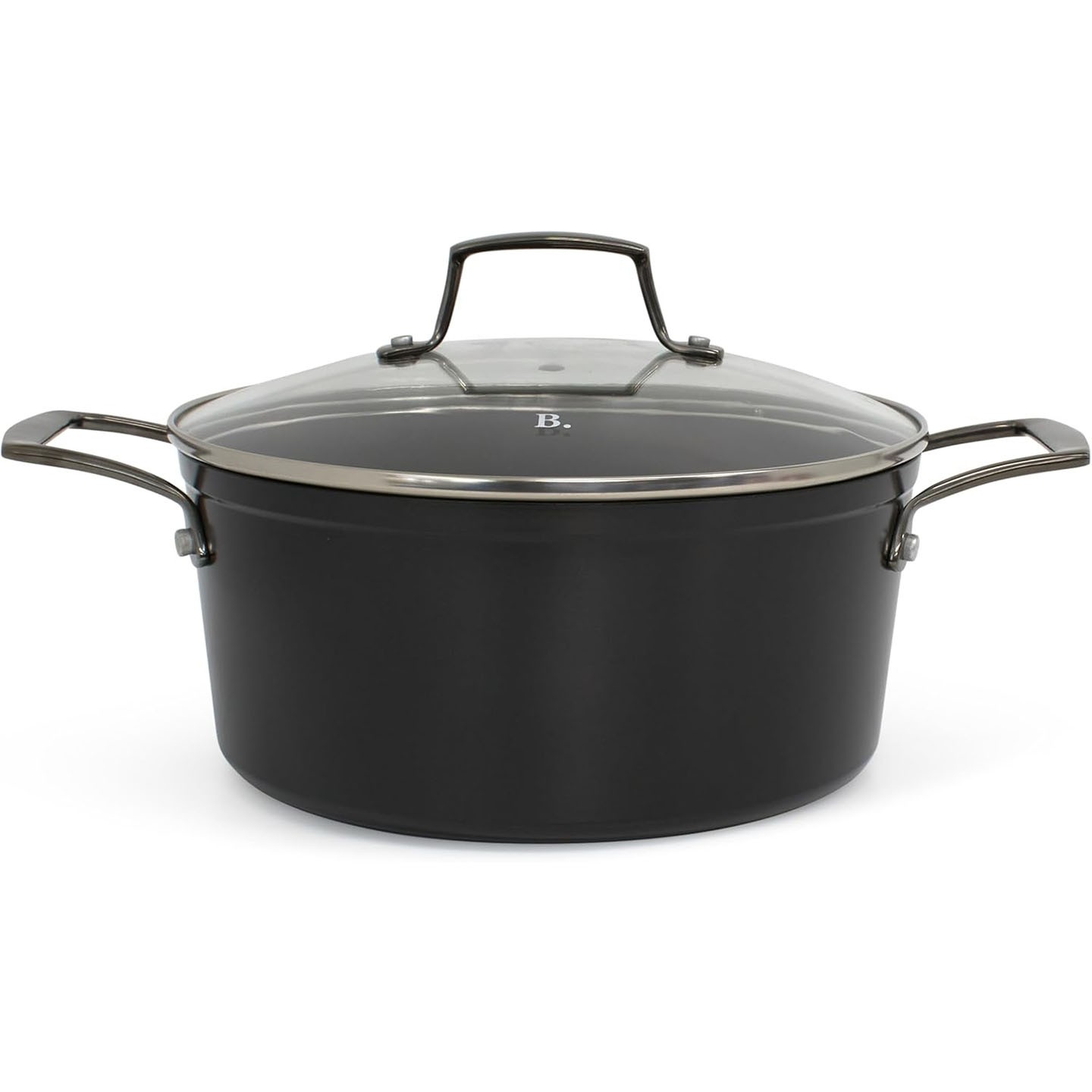 Blu. Cookware 4.5QT Casserole Pot with Lid, Non-Toxic, Non-Stick Ceramic,