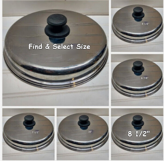 Lifetime Lid West Bend Stainless Cover for Pan Pot Dutch Oven Skillet [Pick Size
