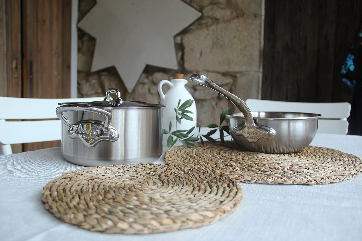 Mauviel M’Urban 3.4 Quart Saute Pan with Lid