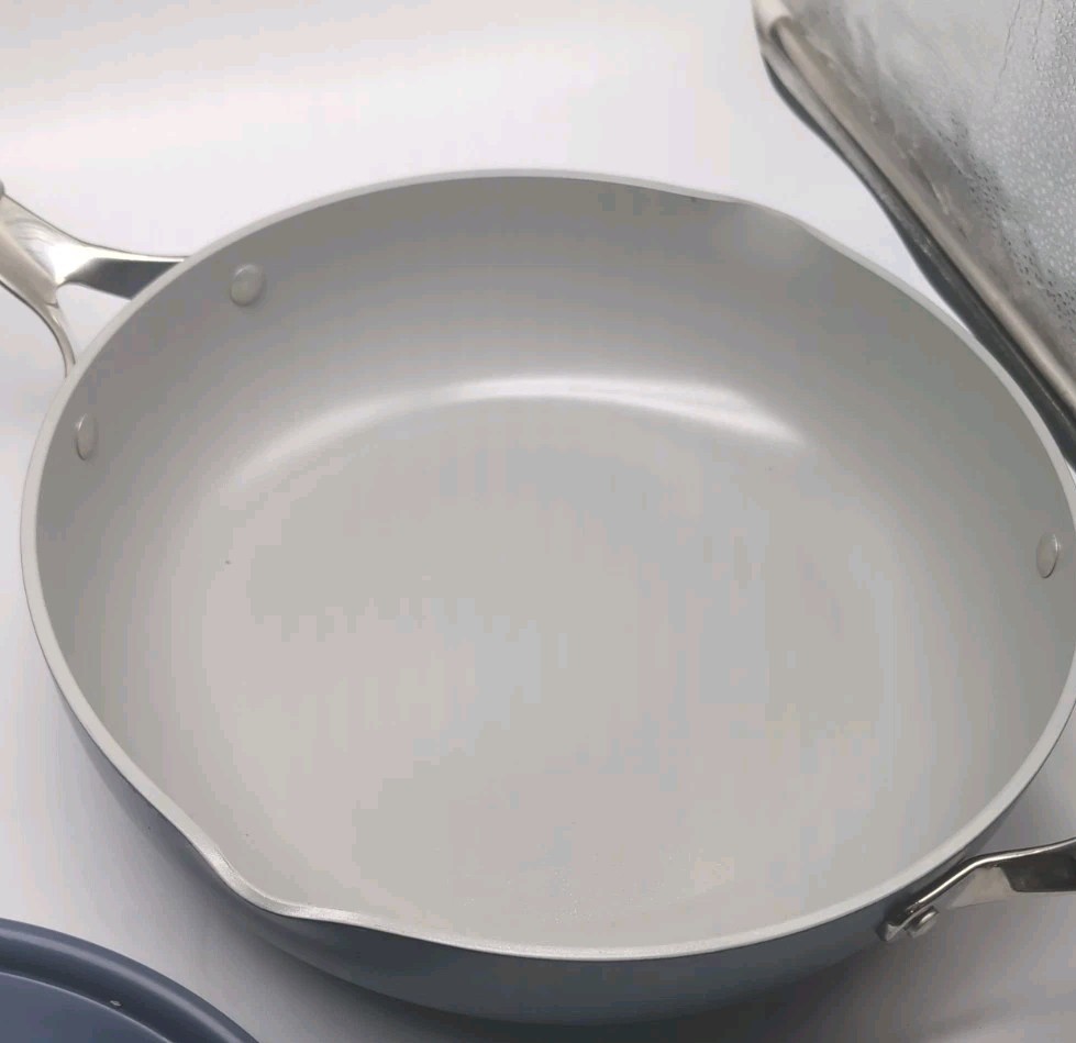 Tramontina 5-Quart All-In-One Ceramic Non-Stick Pan, Cold Forged Aluminium Blue