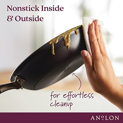 Anolon Advanced Home Hard Anodized Nonstick Skillet 8.5-In Oven Safe 400F Moon